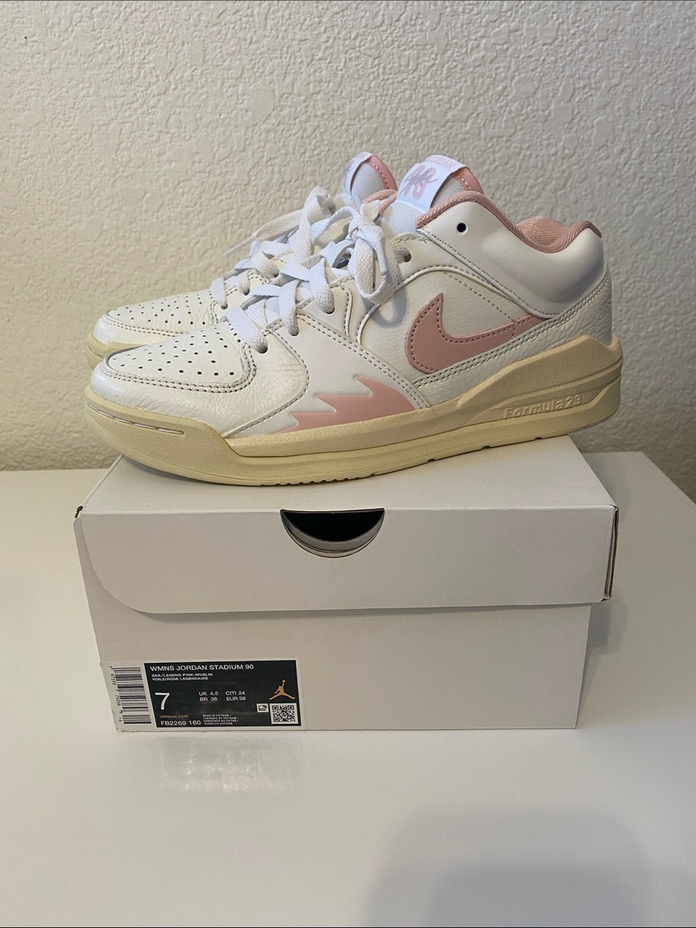 BRAND NEW Pink Jordan Stadium 90 Sneakers